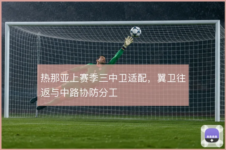 热那亚上赛季三中卫适配，翼卫往返与中路协防分工